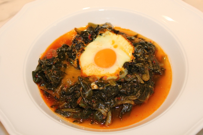 Eggs with Spinach